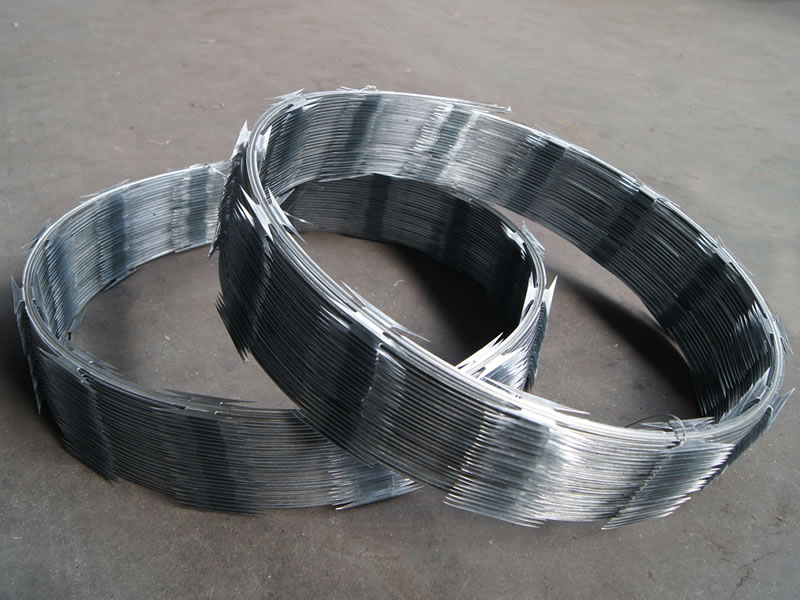 Galvanized Razor Wire For Security Fencing